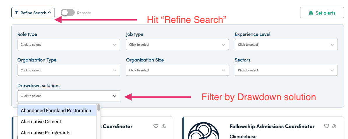 ClimateBase Drawdown Filter